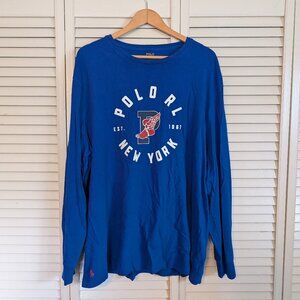 POLO RALPH LAUREN CLASSIC-FIT P-WING JERSEY T-SHIRT MEN'S SIZE XL